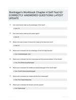 Bontrager's Workbook Chapter 4 Self-Test 63 CORRECTLY ANSWERED QUESTIONS LATEST UPDATE