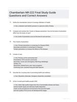 Chamberlain NR-222 Final Study Guide Questions and Correct Answers