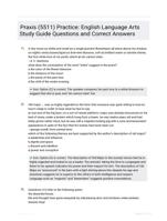 Praxis (5511) Practice: English Language Arts Study Guide Questions and Correct Answers