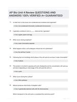 AP Bio Unit 4 Review QUESTIONS AND ANSWERS 100% VERIFIED A+ GUARANTEED