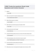 LVMH Toutes les questions Study Guide Questions and Correct Answers