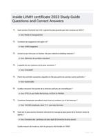 inside LVMH certificate 2023 Study Guide Questions and Correct Answers