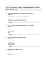 ABSA: 4th Class Part B - Comprehensive Exam 4 TEST UPDATED