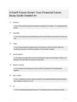 6 Everfi Future Smart: Your Financial Future Study Guide Graded A+