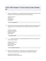 CGS-1000 Chapter 10 Quiz Study Guide Graded A+