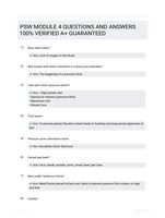 PSW MODULE 4 QUESTIONS AND ANSWERS 100% VERIFIED A+ GUARANTEED