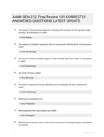 AAMI GEN 212 Final Review 131 CORRECTLY ANSWERED QUESTIONS LATEST UPDATE