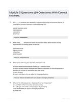 Module 5 Questions |69 Questions| With Correct Answers.