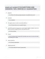 praxis art content 5134 QUESTIONS AND ANSWERS 100% VERIFIED A+ GUARANTEED