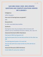 SLHS 4801 EXAM 2 2024 -2025 UPDATED  QUESTIONS AND COMPLETE SOLUTIONS VERIFIED  100 % GRADED +