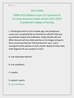 NRNP 6552 Midterm Exam (V2 Questions &  Accurate Answers) (Latest version 2024-2025)  Chamberlain college of Nursing