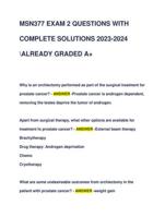 MSN377 EXAM 2 QUESTIONS WITH  COMPLETE SOLUTIONS 2023-2024  ALREADY GRADED A+