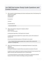 mn 568 final review Study Guide Questions and Correct Answers