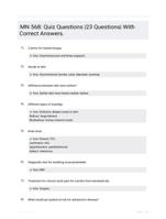 MN 568: Quiz Questions |23 Questions| With Correct Answers.