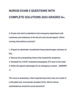 NUR220 FINAL EXAM 3 UPDATED QUESTIONS WITH COMPLETE SOLUTIONS 2024 -2025  LATEST VERSION  COMPLETE DOCUMENT FOR STUDY