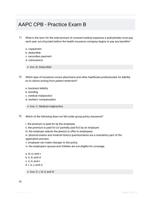 AAPC CPB - Practice Exam B