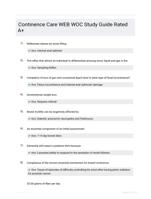 Continence Care WEB WOC Study Guide Rated A+