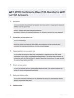 WEB WOC Continence Care |106 Questions| With Correct Answers.