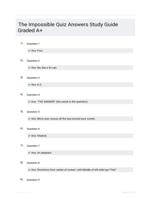 The Impossible Quiz Answers Study Guide Graded A+