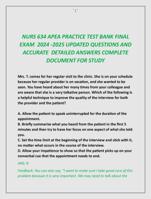 NURS 634 APEA PRACTICE TEST BANK FINAL  EXAM 2024 -2025 UPDATED QUESTIONS AND  ACCURATE DETAILED ANSWERS COMPLETE  DOCUMENT