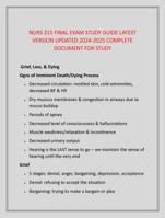 NURS 215 FINAL EXAM STUDY GUIDE LATEST  VERSION UPDATED 2024-2025 COMPLETE  DOCUMENT FOR STUDY