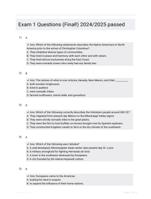 Exam 1 Questions (Final!) 2024/2025 passed