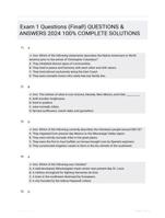 Exam 1 Questions (Final!) QUESTIONS &  ANSWERS 2024 100% COMPLETE  SOLUTIONS