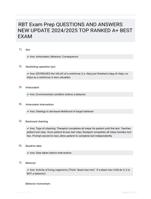 RBT Exam Prep QUESTIONS AND ANSWERS NEW UPDATE 2024/2025 TOP RANKED A+ BEST EXAM