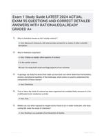 Exam 1 Study Guide LATEST 2024 ACTUAL EXAM 95 QUESTIONS AND CORRECT DETAILED ANSWERS WITH RATIONALES|ALREADY GRADED A+