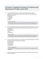 ATI Exam 2 Questions Practice for Anatomy and Physiology II|76 Q&A Latest 2024