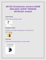 NR 503 Chamberlain mid-term EXAM  2024-2025 LATEST VERSION  DETAILED: Anabell