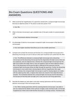 Bio Exam Questions QUESTIONS AND ANSWERS.