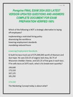 Peregrine FINAL EXAM 2024-2025 LATEST  VERSION UPDATED QUESTIONS AND ANSWERS  COMPLETE DOCUMENT FOR EXAM  PREPARATION