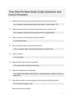 Test Zeta Phi Beta Study Guide Questions and Correct Answers