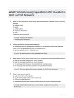 WGU Pathophysiology questions |209 Questions| With Correct Answers.