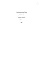 Colonization reflection papers