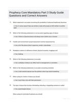 Prophecy Core Mandatory Part 3 Study Guide Questions and Correct Answers