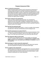 Peregrine Assessment FAQs  .doc