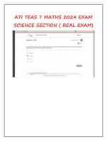 ATI TEAS 7 Math Exam 2024: 100% Accurate Questions, Answers, Calculations, and Formulas | Ultimate Study Guide