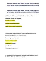 NRNP 6675 MIDTERM EXAM LATEST UPDATE 200 QUESTIONS AND ANSWERS LATEST 2024