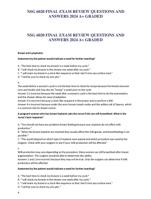 NSG 6020 FINAL EXAM REVIEW QUESTIONS AND ANSWERS 2024 A+ GRADED