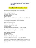 STATE FARM ESTIMATICS EXAM 2024 A+ GRADED