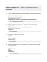 NAB Core Practice Exam 110 Questions and Answers