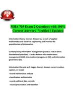 MHA 705 Exam 2 Questions with 100% Correct Answers | Verified | Updated