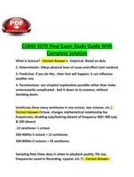 COMD 5070 Final Exam Study Guide With Complete Solution