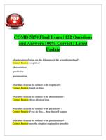 COMD 5070 Final Exam | 122 Questions and Answers 100% Correct | Latest Update