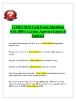 COMD 5070 Final Exam Questions with 100% Correct Answers Latest & Updated