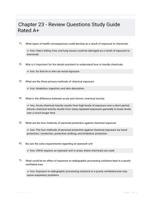 Chapter 23 - Review Questions Study Guide Rated A+