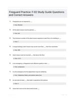 Fireguard Practice: F-02 Study Guide Questions and Correct Answers