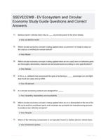 SSEVECEWB  - EV Ecosystem and Circular Economy Study Guide Questions and Correct Answers